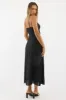 Black Midi Dress Gathered Bust Eyelet Fabric sold by Ally Fashion