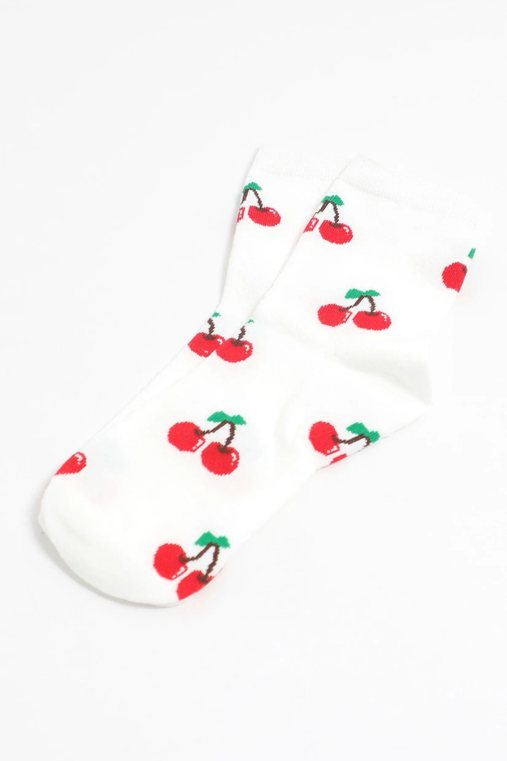 White Cherry Socks sold by Ally Fashion