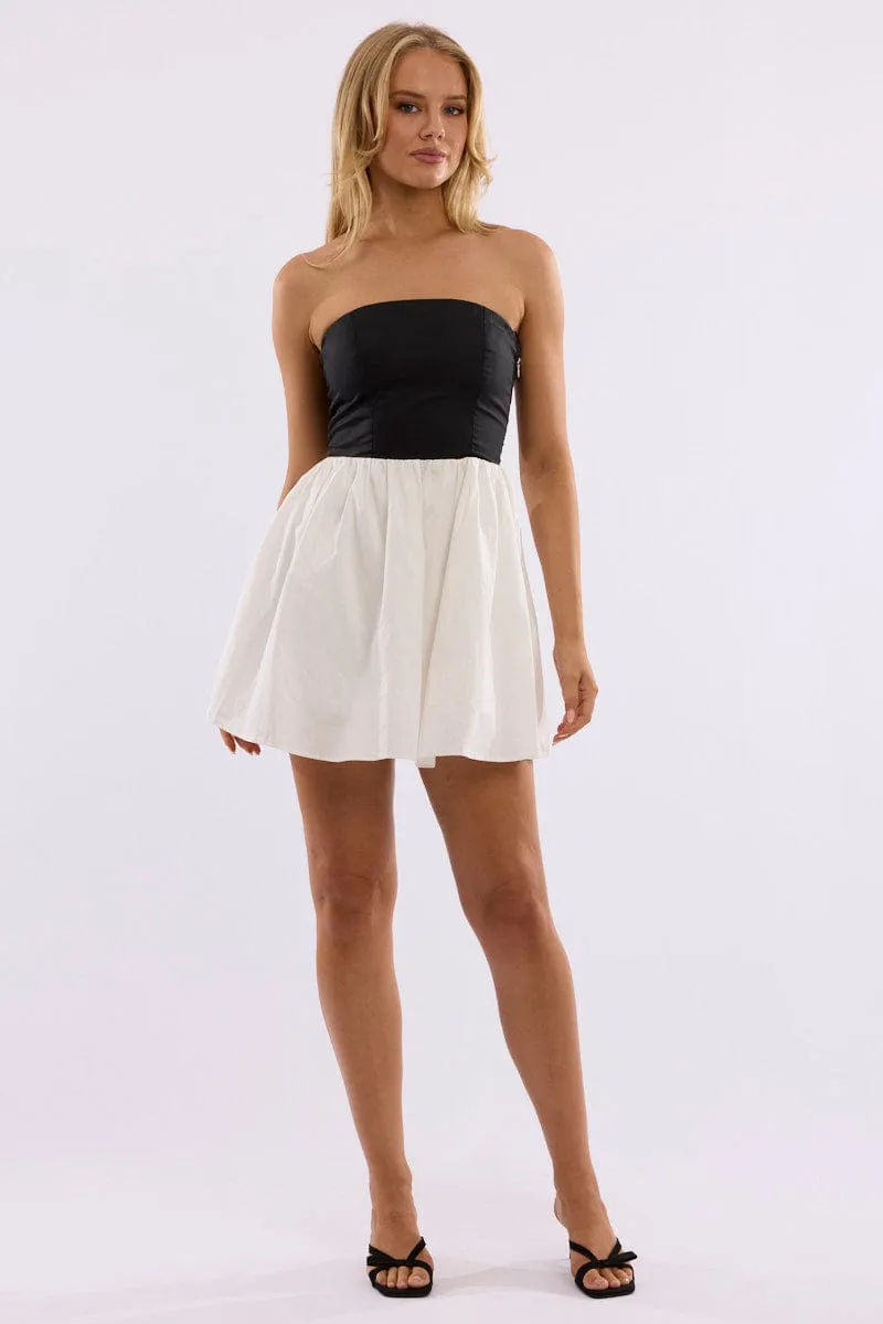 Black Strapless Dress Mini sold by Ally Fashion product image thumbnail 3