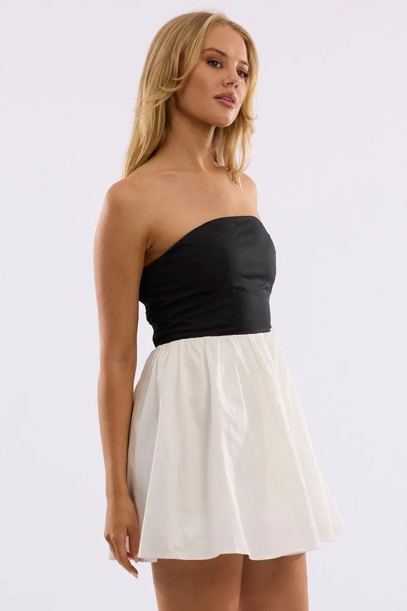 Black Strapless Dress Mini sold by Ally Fashion product image thumbnail 4