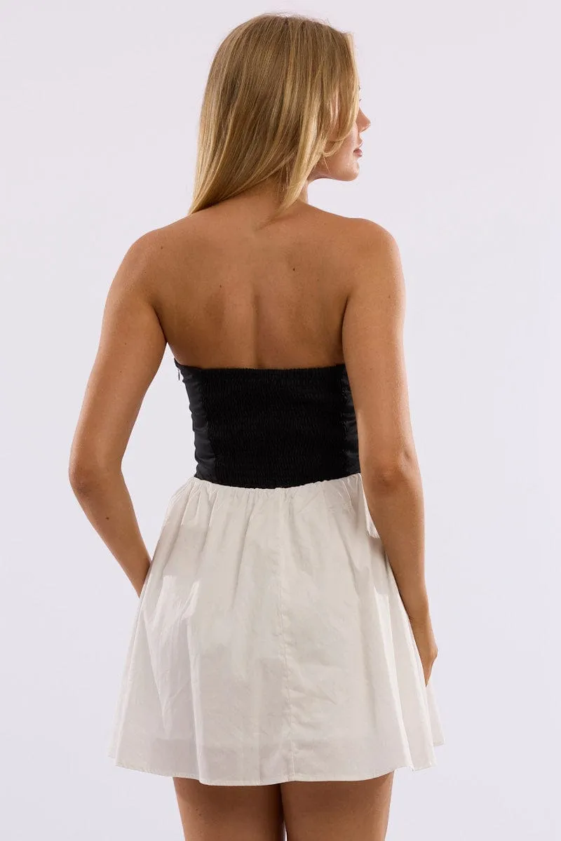 Black Strapless Dress Mini sold by Ally Fashion product image thumbnail 5