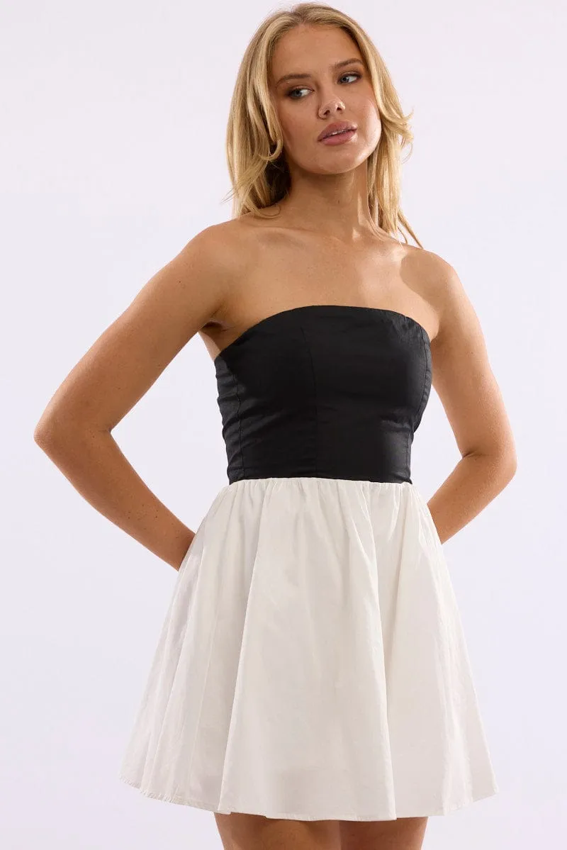 Black Strapless Dress Mini sold by Ally Fashion product image thumbnail 2
