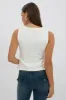 White High Neck Vest sold by Ally Fashion