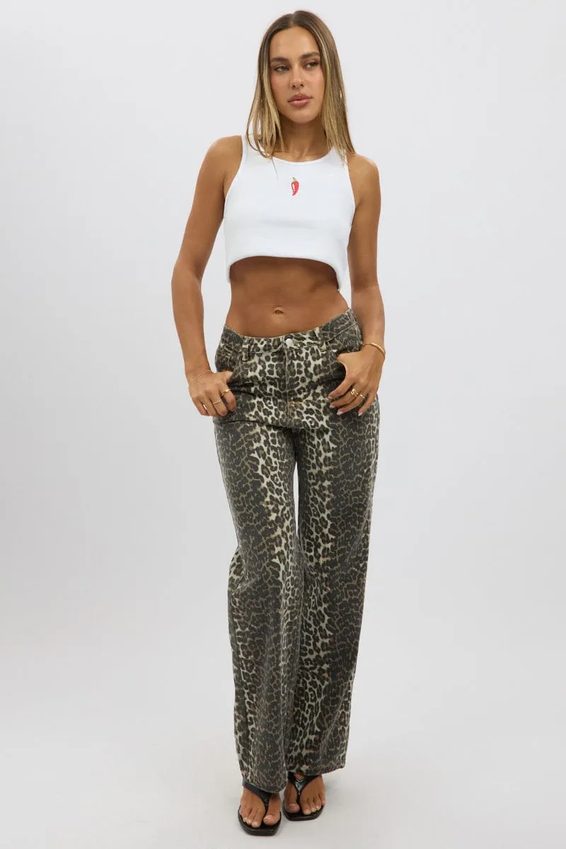 White Graphic Tank Sleeveless sold by Ally Fashion product image thumbnail 2