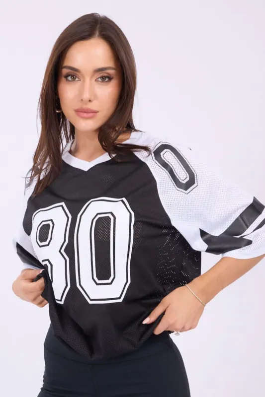Black Sport Tee Short Sleeve sold by Ally Fashion