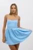 Blue Fit And Flare Dress Mini sold by Ally Fashion