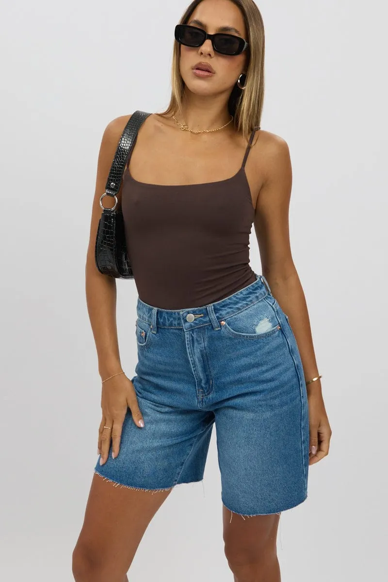 Denim Jorts Mid Rise sold by Ally Fashion