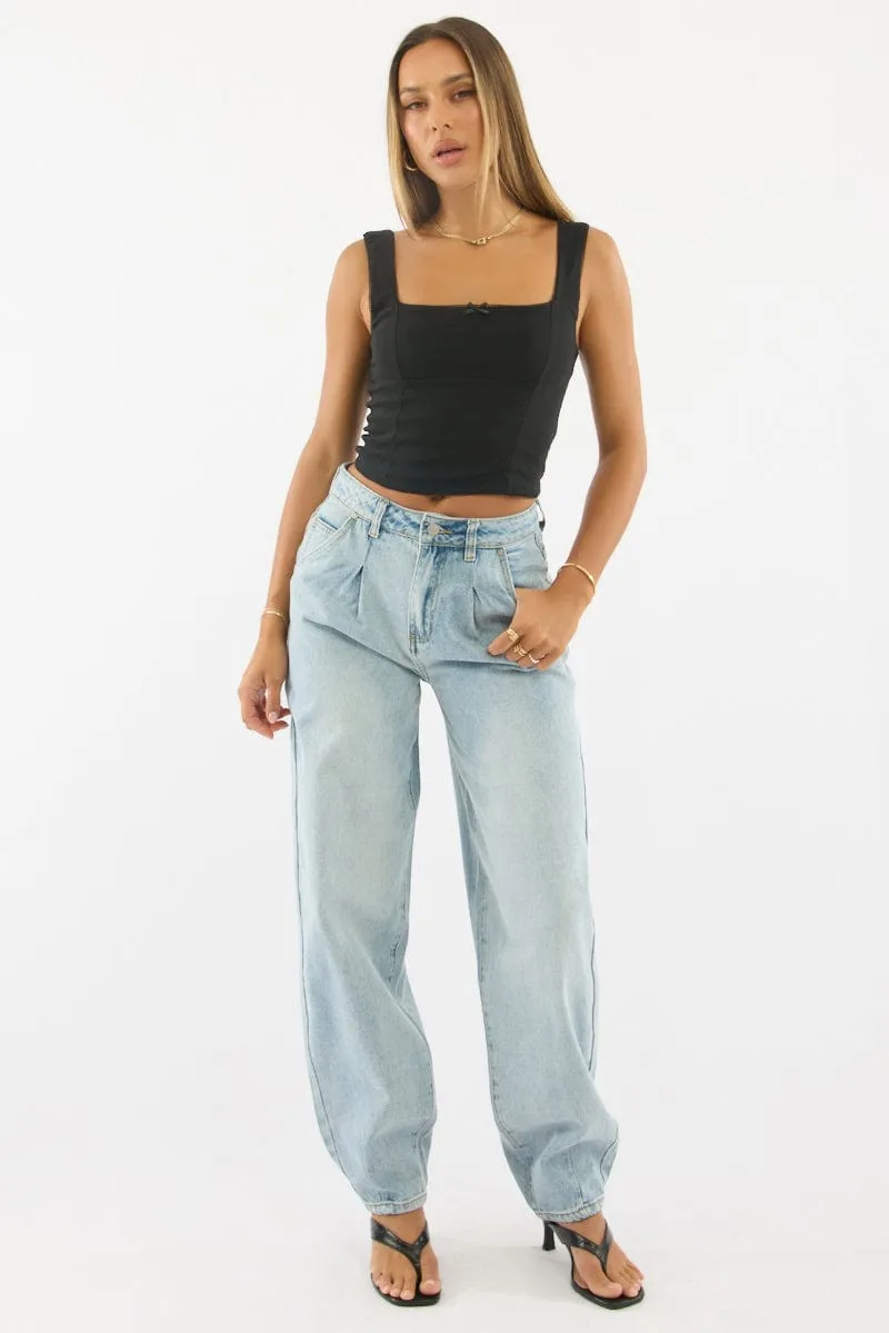 Denim Barrel Jeans sold by Ally Fashion