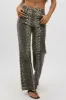 Brown Animal Print Baggy Jeans Leopard Pattern sold by Ally Fashion