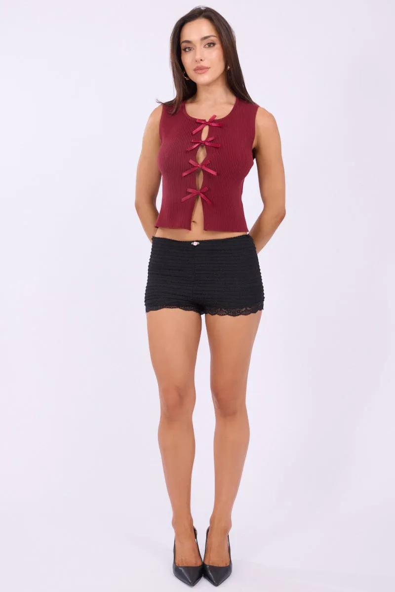 Black Micro Shorts sold by Ally Fashion product image thumbnail 3