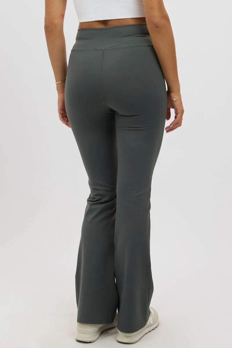 Grey Flare Leg Pants sold by Ally Fashion product image thumbnail 5