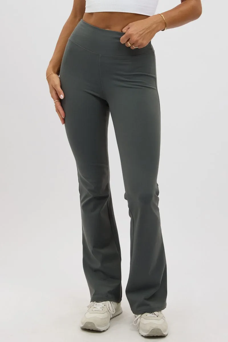 Grey Flare Leg Pants sold by Ally Fashion product image thumbnail 3