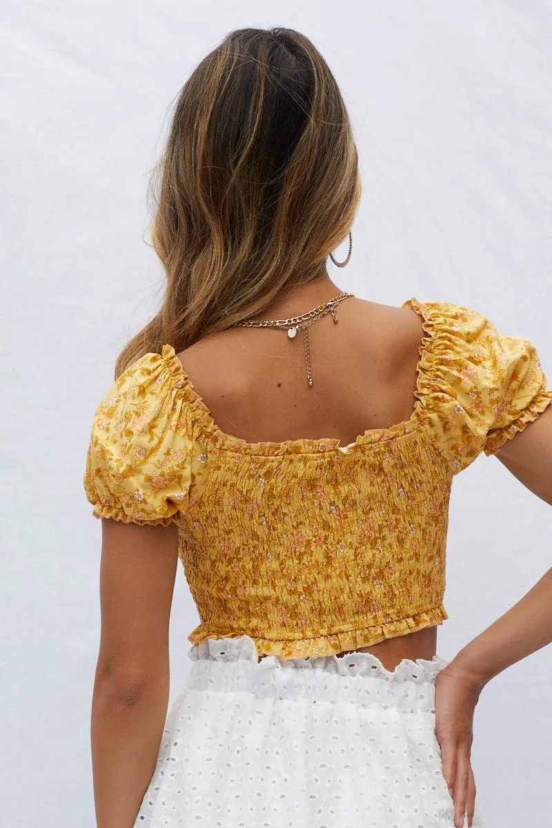 Print Crop Top Short Sleeve sold by Ally Fashion product image thumbnail 5