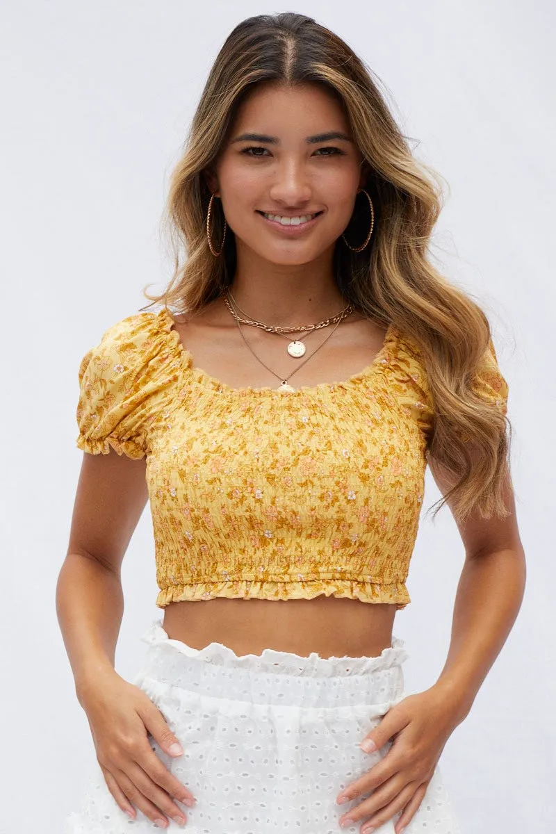 Print Crop Top Short Sleeve sold by Ally Fashion product image thumbnail 3