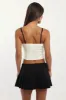 White Cami Bandeau Sleeveless Sweetheart Neckline sold by Ally Fashion