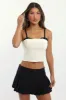 White Cami Bandeau Sleeveless Sweetheart Neckline sold by Ally Fashion