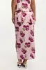 Pink Abstract Chiffon Maxi Skirt Lined sold by Ally Fashion