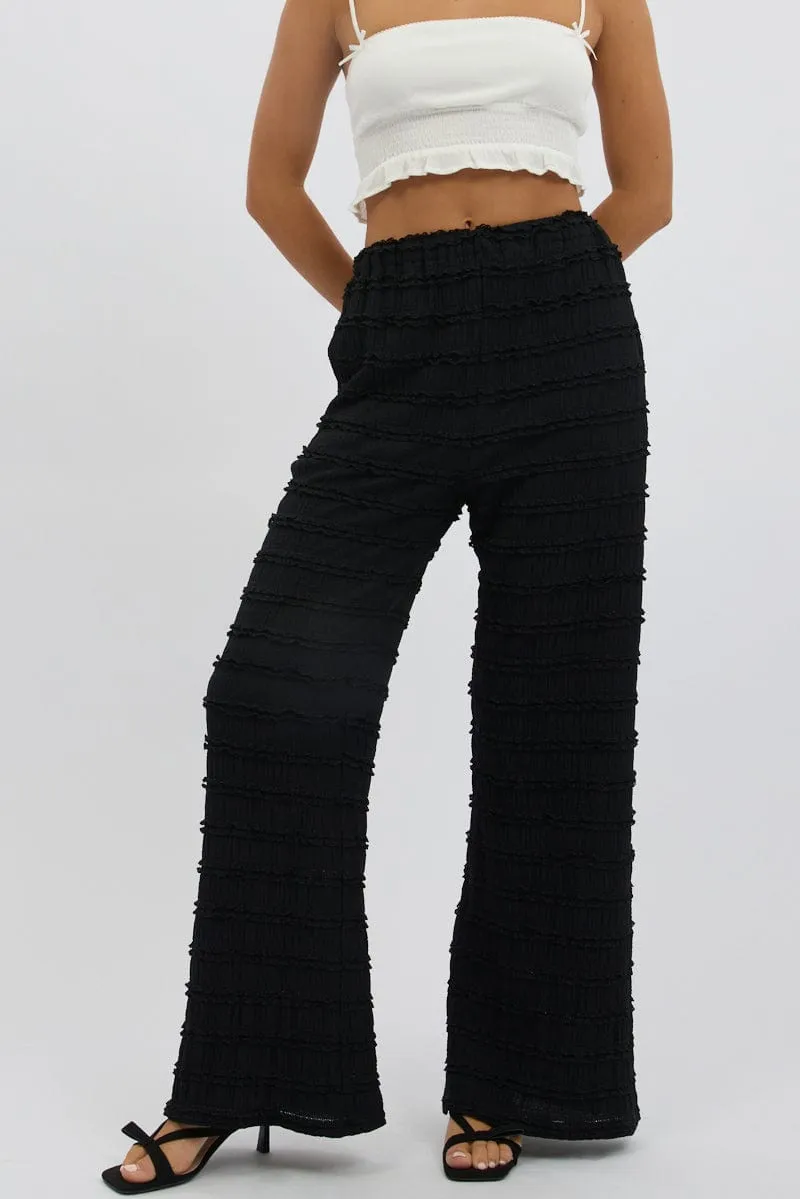 Black Wide Leg Pant Lace sold by Ally Fashion product image thumbnail 2