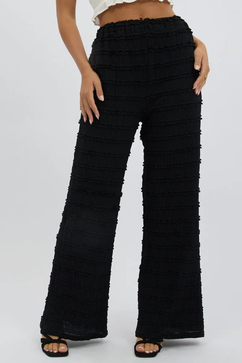 Black Wide Leg Pant Lace sold by Ally Fashion product image thumbnail 3