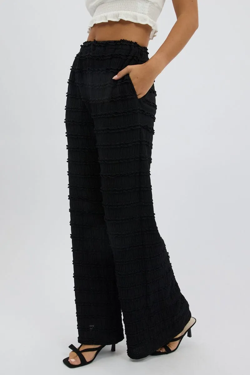 Black Wide Leg Pant Lace sold by Ally Fashion product image thumbnail 4
