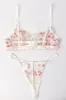 White Embroidery Lingerie Set sold by Ally Fashion