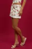 Yellow Floral Pleated Skirt Mid Waisted Mini Contrast sold by Ally Fashion