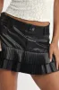 Black Pleated Mini Skort sold by Ally Fashion