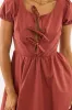 Red Mini Dress Ribbon Detail sold by Ally Fashion