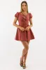 Red Mini Dress Ribbon Detail sold by Ally Fashion