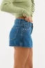 Denim Skorts Skirt Mid Rise sold by Ally Fashion