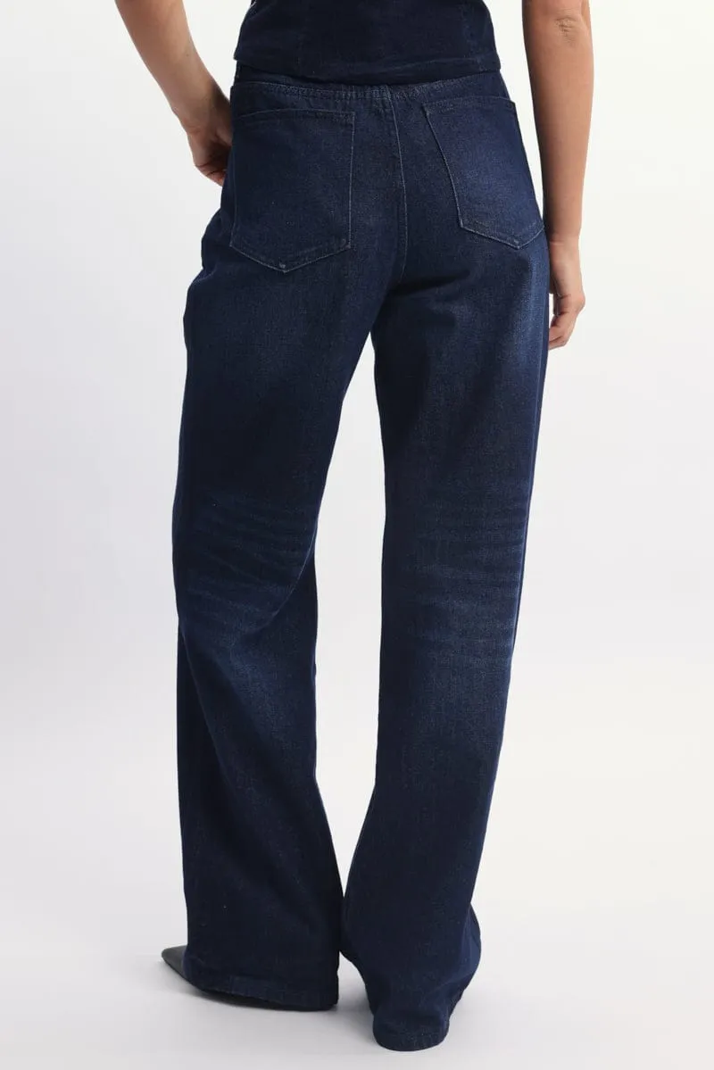 Denim Baggy Jeans Low rise sold by Ally Fashion product image thumbnail 4