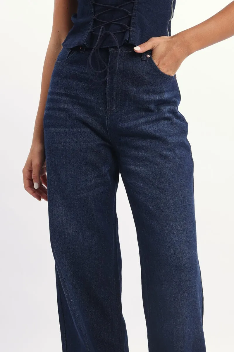 Denim Baggy Jeans Low rise sold by Ally Fashion product image thumbnail 5
