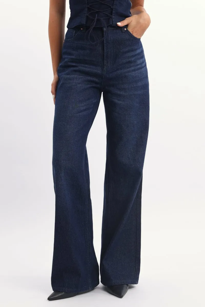 Denim Baggy Jeans Low rise sold by Ally Fashion product image thumbnail 2