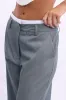 Grey Tailored Pants Boxer Wide Leg sold by Ally Fashion