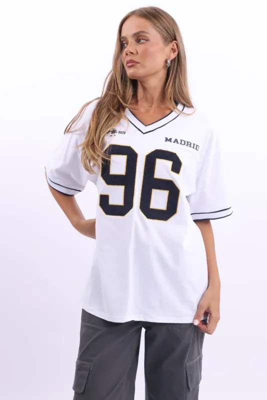 White Graphic Tee Short Sleeve sold by Ally Fashion