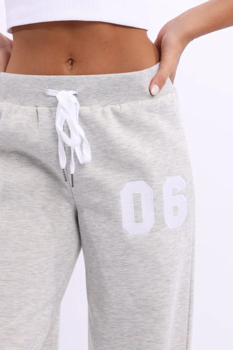 Grey Track Pants Wide Leg sold by Ally Fashion product image thumbnail 5