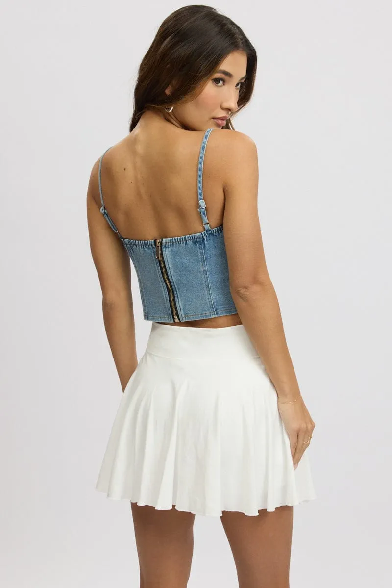 Denim Corset Top Sleeveless Denim sold by Ally Fashion product image thumbnail 5