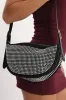 Black Rhinestones Crescent Bag sold by Ally Fashion