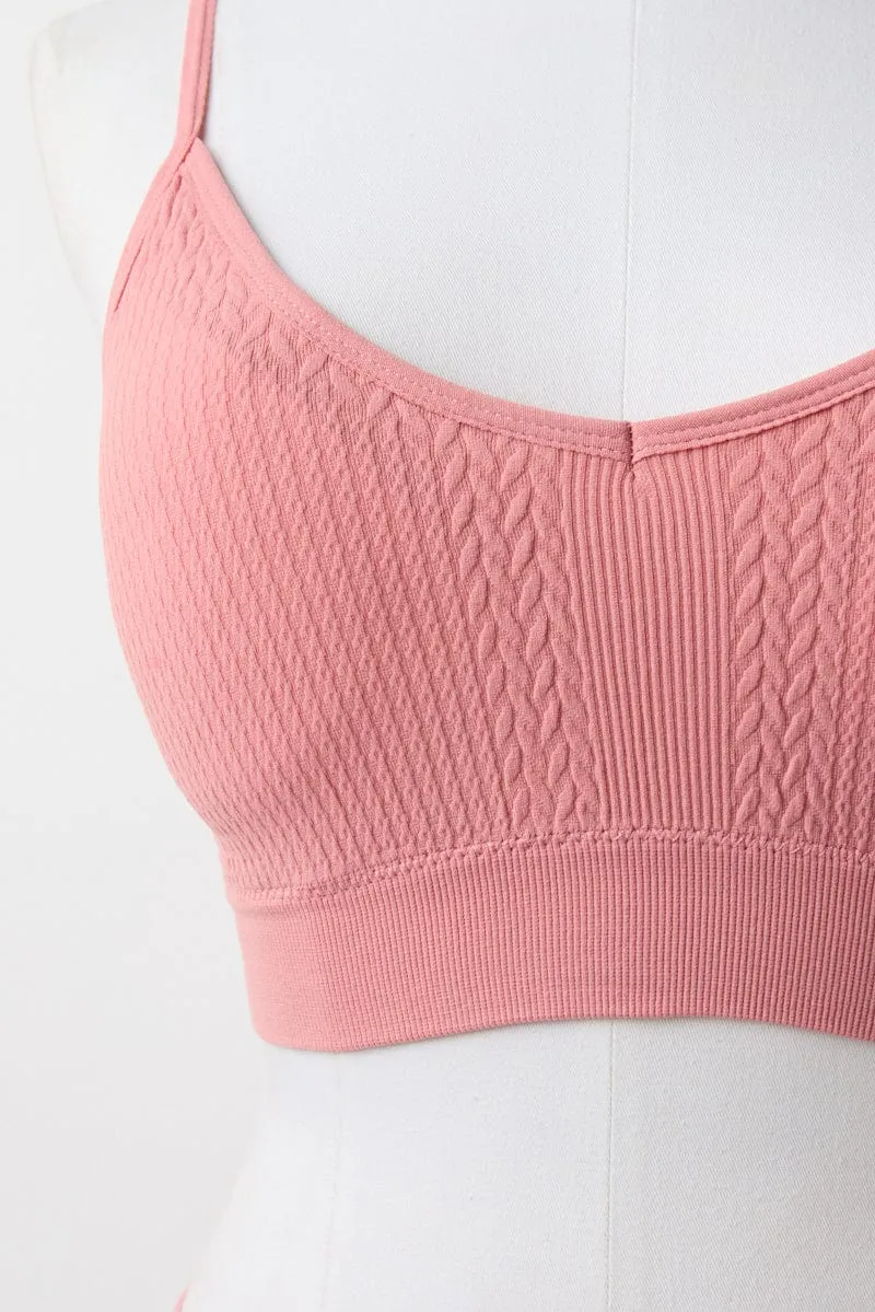 Pink Seamless Lingerie Set sold by Ally Fashion product image thumbnail 3