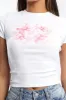 White Graphic Tee Short Sleeve sold by Ally Fashion