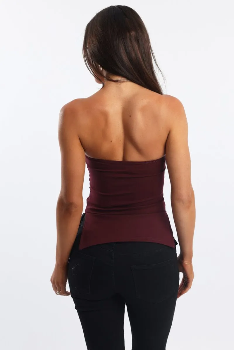 Red Bandeau Top sold by Ally Fashion product image thumbnail 4
