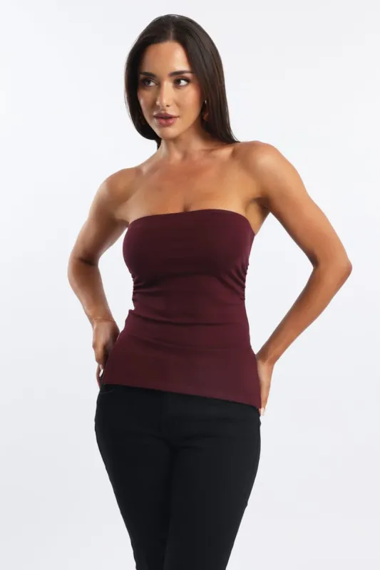 Red Bandeau Top sold by Ally Fashion