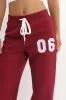 Red Track Pants Wide Leg sold by Ally Fashion