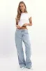 White T-Shirt Short Sleeve Crew Neck Long Line sold by Ally Fashion