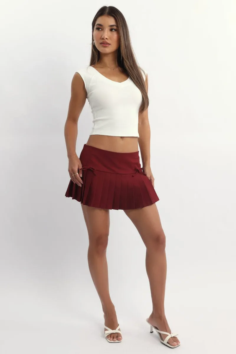 White T-Shirt Short Sleeve V-Neck sold by Ally Fashion product image thumbnail 2