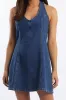Blue Halter Neck Dress sold by Ally Fashion