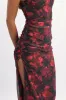 Red Floral Bodycon Dress Mesh sold by Ally Fashion