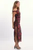 Red Floral Bodycon Dress Mesh sold by Ally Fashion