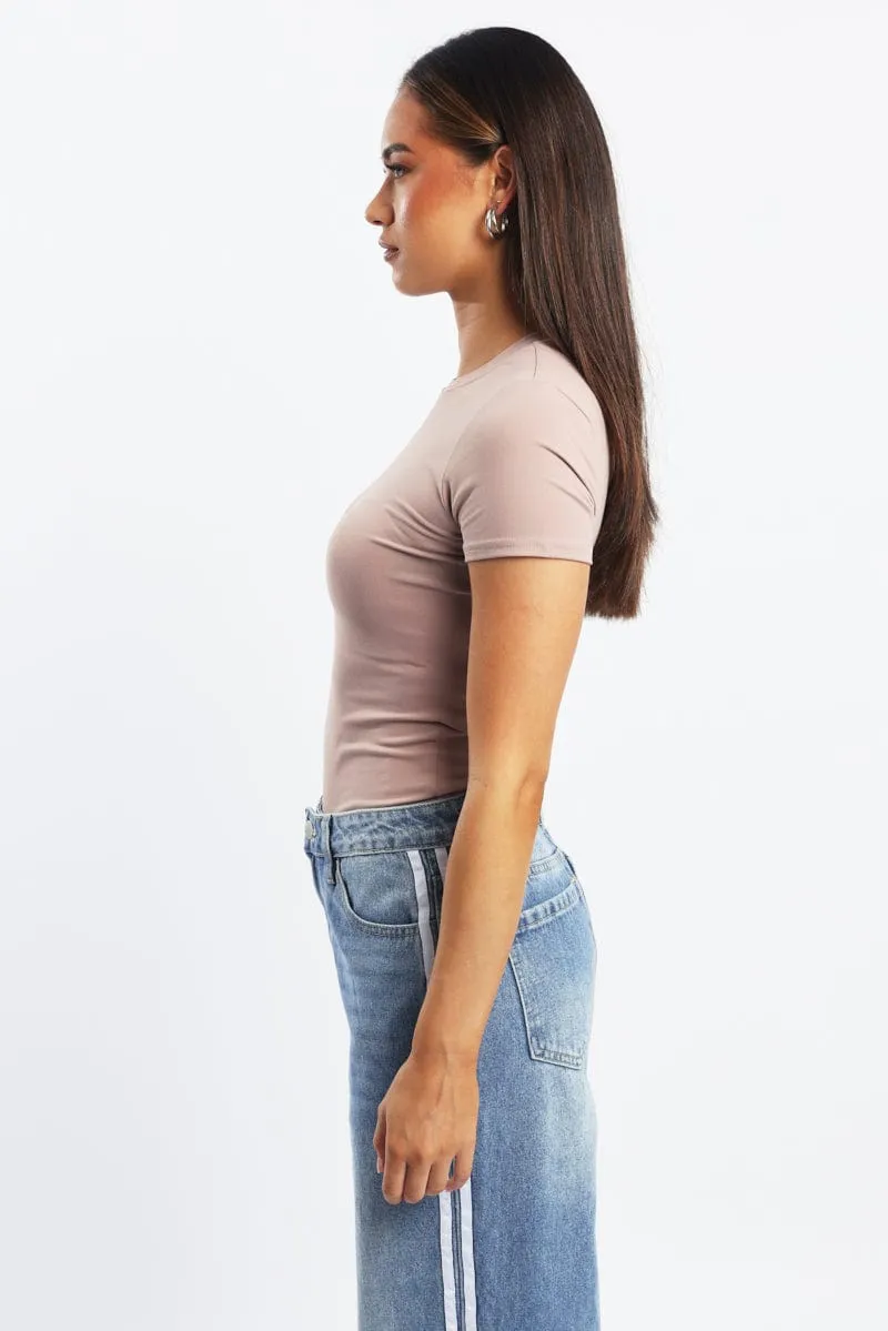 Pink T Shirt Short Sleeve Crew Neck Supersoft sold by Ally Fashion product image thumbnail 4