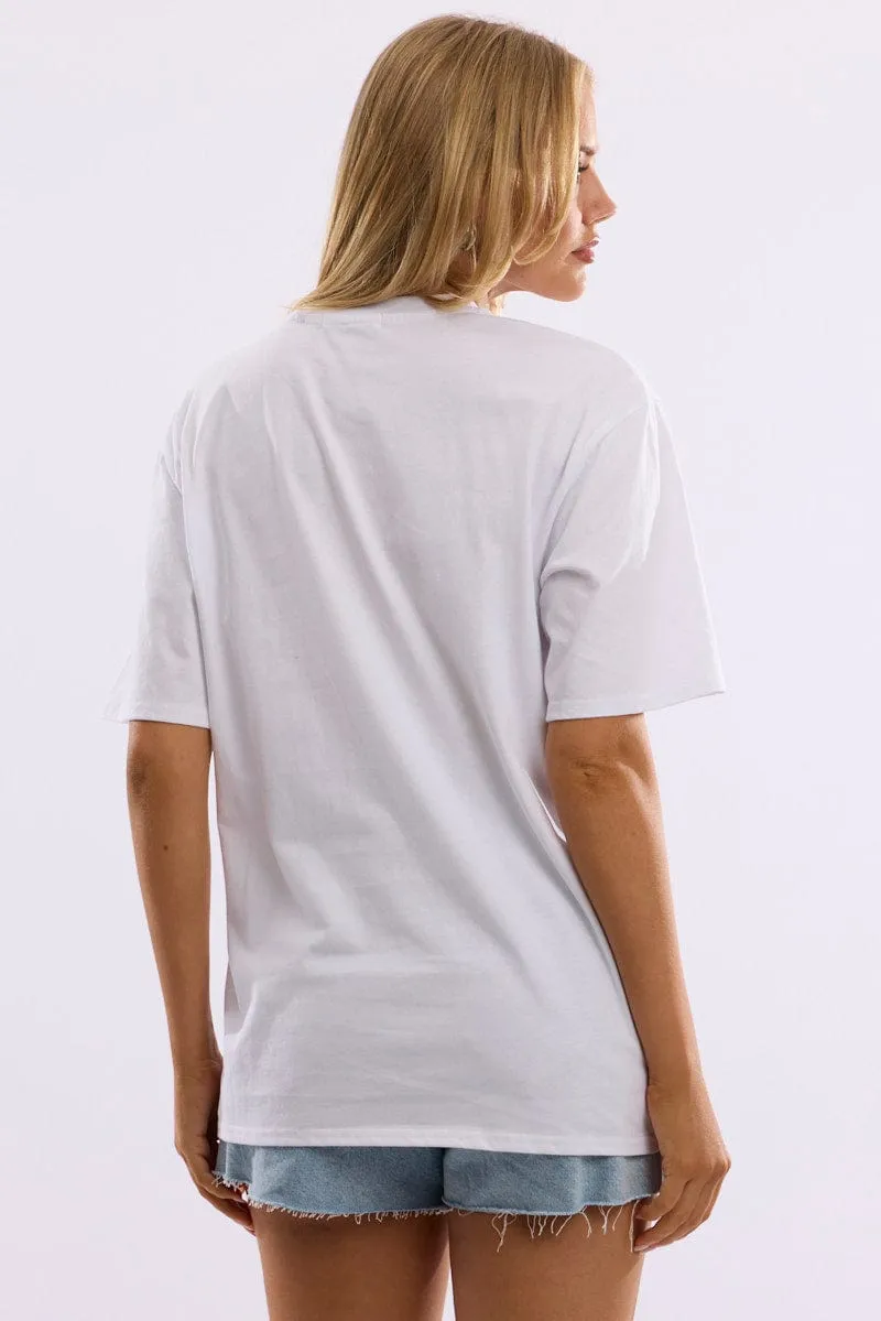 Pink Graphic Tee Short Sleeve sold by Ally Fashion product image thumbnail 4